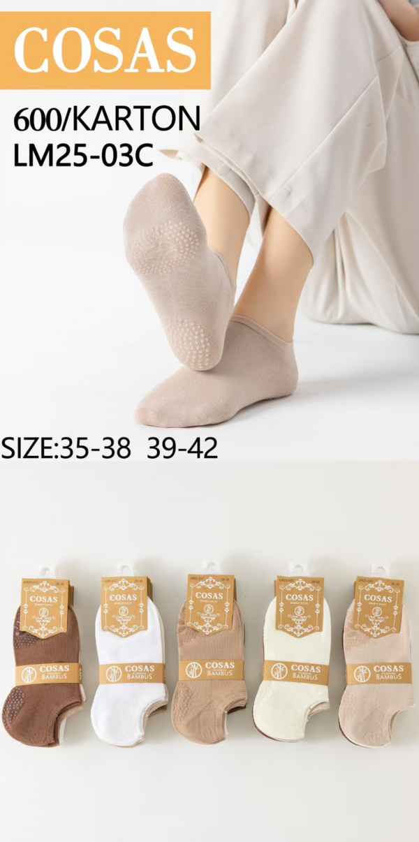 Stopki damskie Roz 35-42, Mix kolor Paczka 40 szt